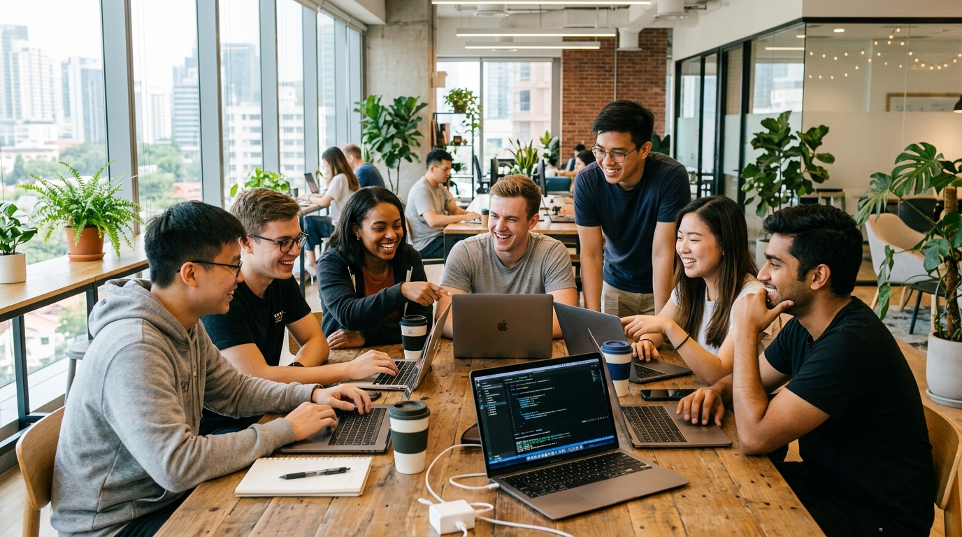 TT Global IT engineering interns and team collaboration